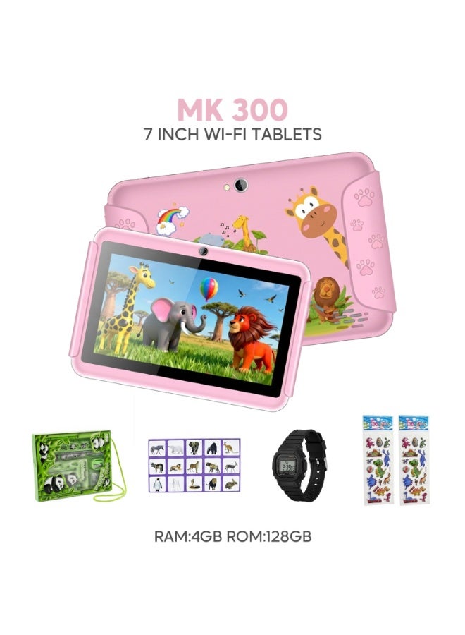 MK300 Kids Tablet – 7 Inch Display – Wi-Fi – 4GB RAM – 128GB Storage – 5000mAh